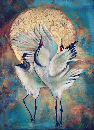 La danse des grues... (danse des grues) sur Els Fonteine