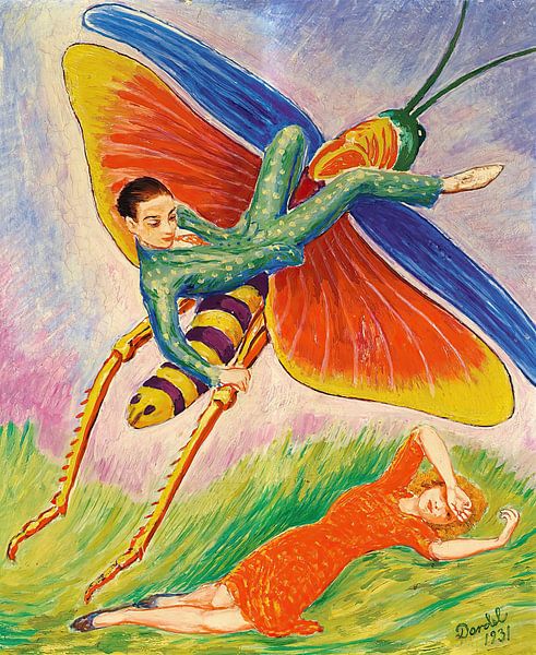 Nils Dardel - De sprinkhaan (1931) van Peter Balan