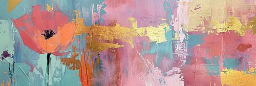 Schilderij met Bloem