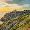 Golden light at the Faro de Capdepera lighthouse in Mallorca by Michael Valjak