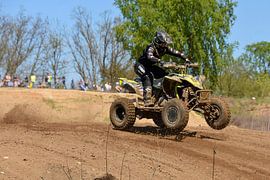 Im Rennen hebt man mit dem Quad mitunter auch  ab