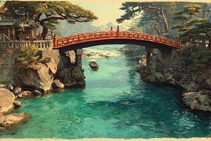 Pont pittoresque du Japon