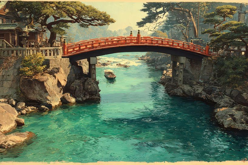 malerische Japan-Brücke von Egon Zitter
