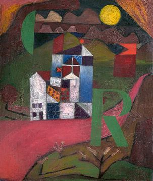 Villa R (1919) painting by Paul Klee. van Studio POPPY