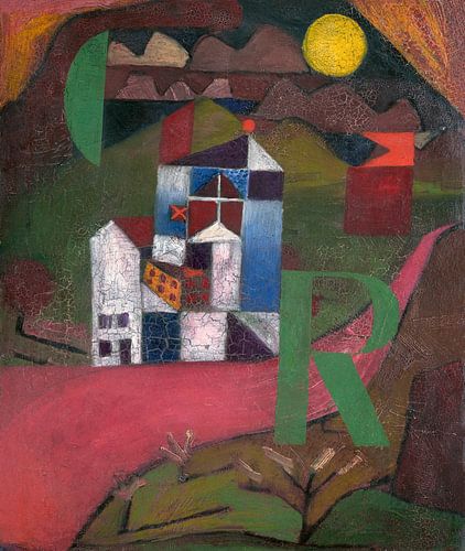 Villa R (1919) painting by Paul Klee.