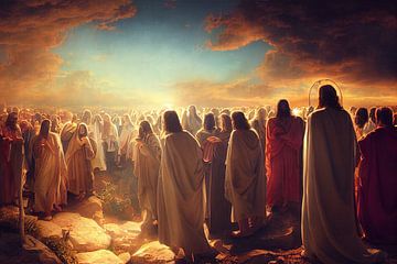 Opstanding van Jezus. Christelijk Pasen, schilderij -kunstillustratie