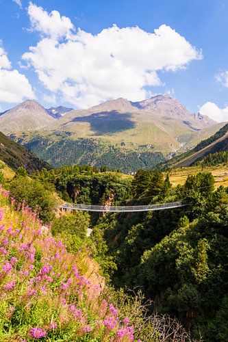Hangbrug bij Vent in het Ötztal