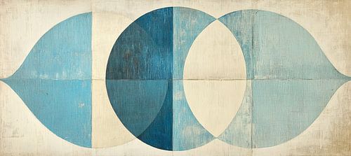 Bleu blanc | Ovales bleus