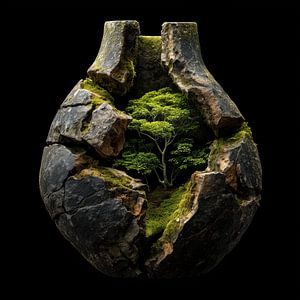 Grüne Natur in der Vase
