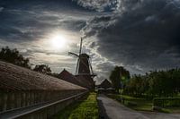 Zonsondergang bij de Hompesche Molen