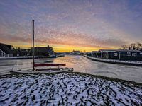 Zonsondergang in Friesland