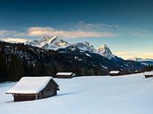 Uitzicht op de Zugspitze van Andreas Müller thumbnail