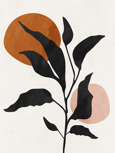 Tropical Leaves Abstract Art