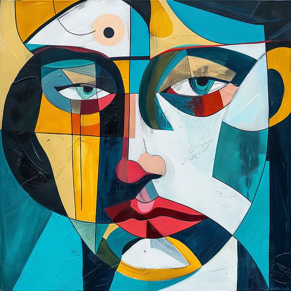 Abstract face by Poster Art Shop