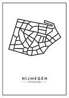 Nijmegen van boven – abstract lijnenspel met karakter
