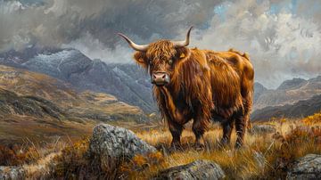 Highland Ruler - The Keeper of the Wilderness - Scottish highlander by Eva Lee