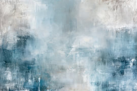 Tableau abstrait bleu glacier - Bureau élégant sur Joriali Art abstrait