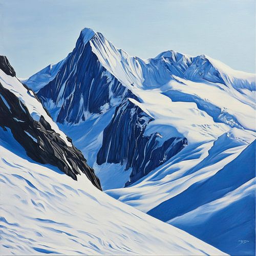 Bergwereld in winterse pracht