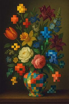 Stilleven in Pixels van GᎥรєlค Art Ŧ๏г Y๏ย