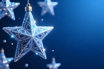 Composition festive en forme d'étoile