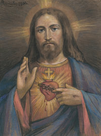 Jozef Hanula – Christ | Religious Symbolist Fine Art by Timeless Artworks