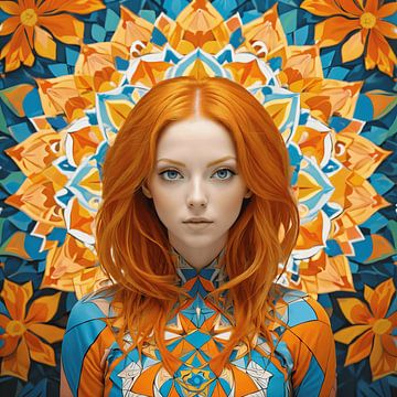 Stunning Kaleidoscope - ImageAI van Obtuse Art