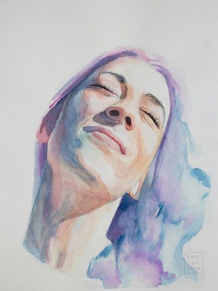 dreams in purple by Ron van Vliet