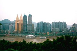 De skyline van Chongqing von André van Bel