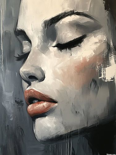 Portrait abstrait moderne