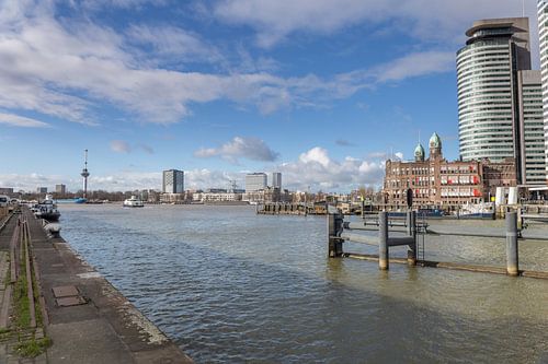 Zicht op Rotterdam Noordoever 