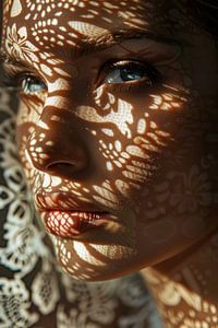 Top light: Portrait of a woman