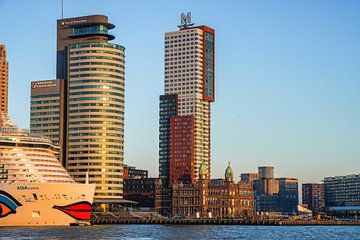 Nieuwe Maas en Kop van Zuid in Rotterdam van Dirk van Egmond