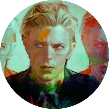 Motief David Portret Bowie the Duke - 3 gezichten van Felix von Altersheim