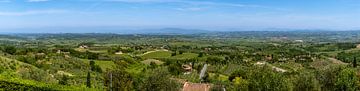 Panorama Toscane van Peter Baier