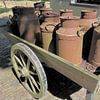 Old cart with milk cans by Gert-Jan Siesling