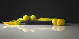 Nature morte moderne Reine Claude sur Monique van Velzen