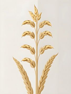 Tige d'avoine dorée sur Giandra Safaraz