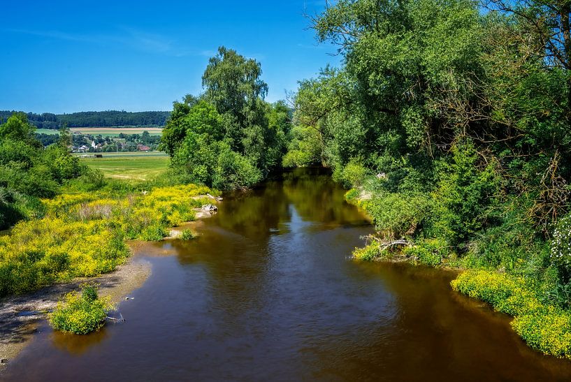 Idyllic natural landscape on the Altmühl river by ManfredFotos