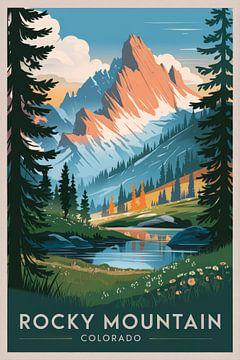 Rocky Mountain, Colorado by Poster Art Shop