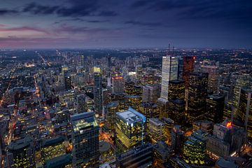 Downtown Toronto from CN Tower by Rene Ladenius Digital Art