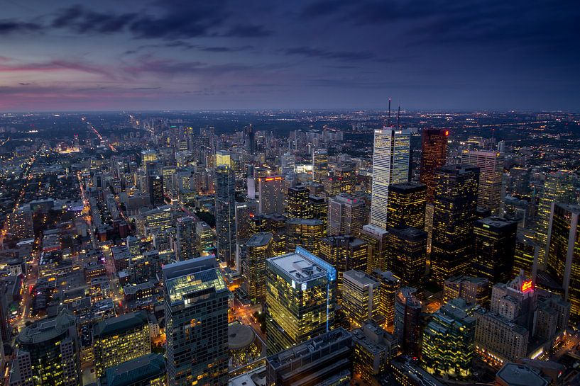 Le centre-ville de Toronto depuis la Tour CN par Rene Ladenius Digital Art