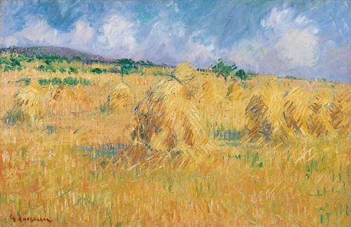 GUSTAVE LOISEAU, De vlakte van Neubourg, de oogst, 1928