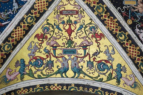 Une partie du plafond de la Cattedrale di Santa Maria del Fiore ou simplement du Duomo (cathédrale).