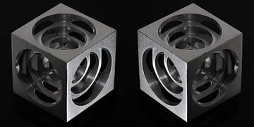3D Hollow Metal Cube by Bob de Bruin