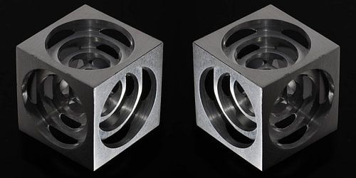 3D Hollow Metal Cube