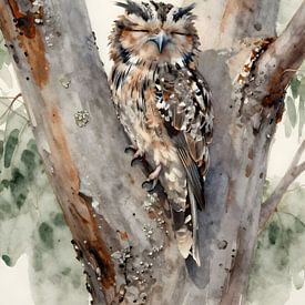 Der schlafende Waldkauz von Kristin M