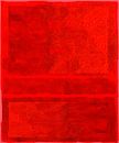 Rood op rood, abstract van Rietje Bulthuis thumbnail