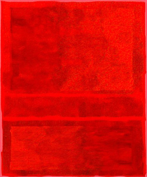 Rood op rood, abstract van Rietje Bulthuis