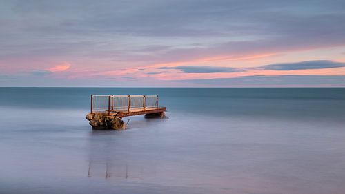 Bridge on open water