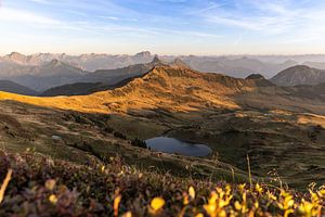 Ambiance de coucher de soleil dans le Bregenzerwald sur Maximilian Zoll